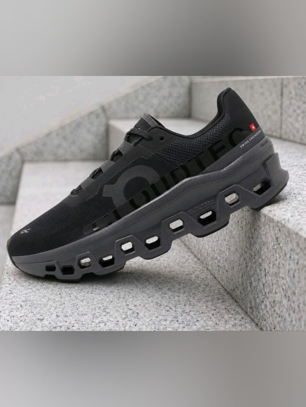 On Cloudmonster Women's All Black Size 9
